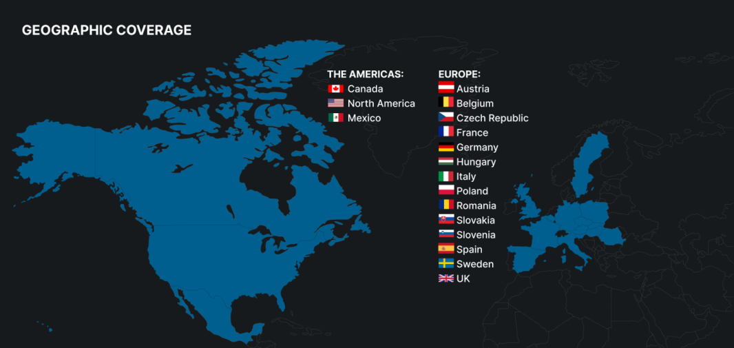 Amicus Geographic Coverage